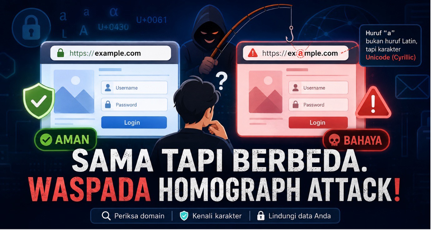 Serupa tapi Tidak Sama, Waspada Homograph Attack
